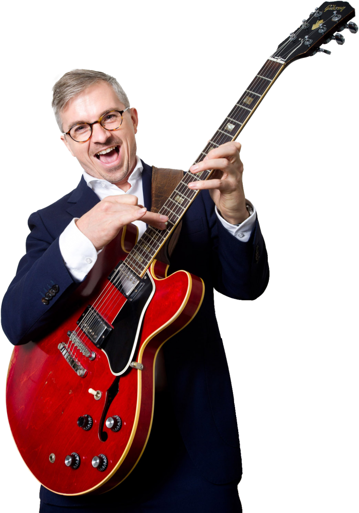 “i Am A Jazz Guitar Player And Music Addict” - Electric Guitar (731x1030), Png Download