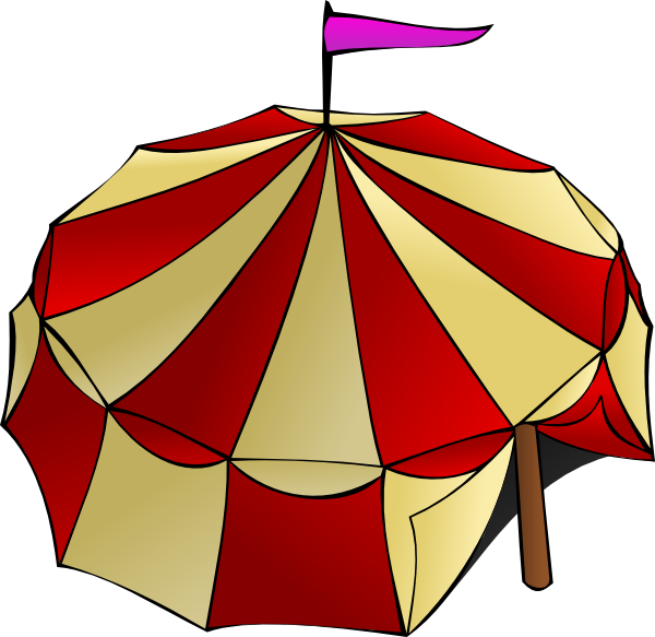 Circus Tent Clip Art (600x583), Png Download