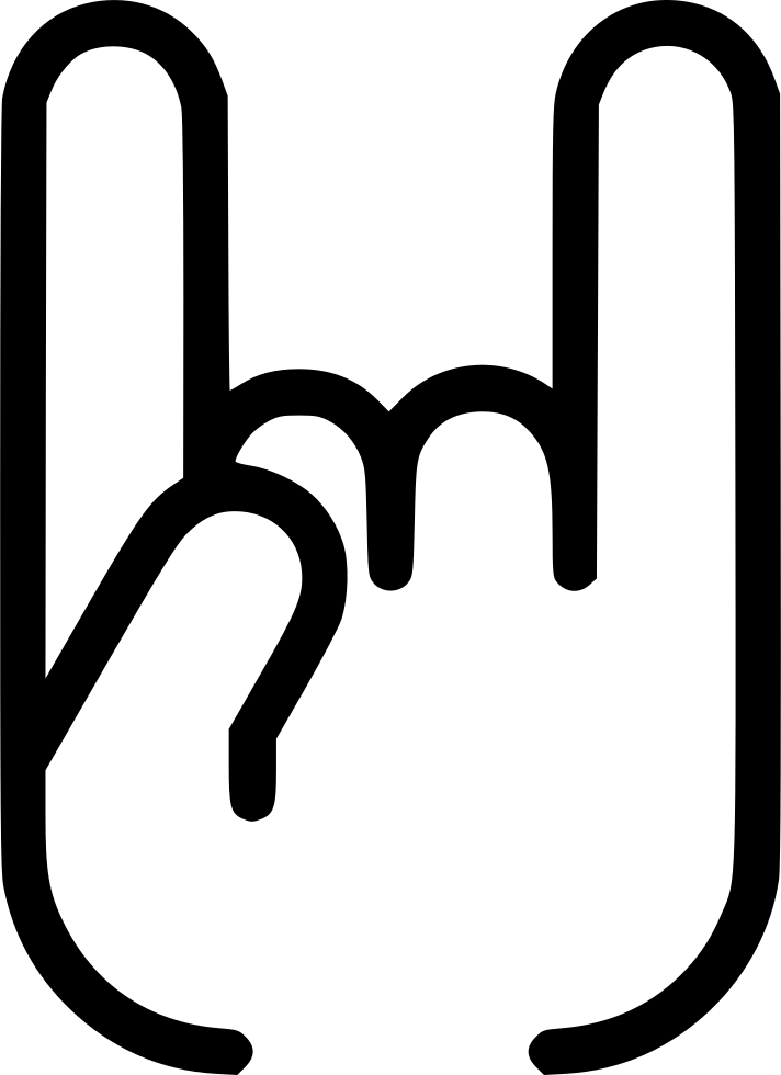 Rock And Roll Comments - Rock On Icon Png (712x980), Png Download