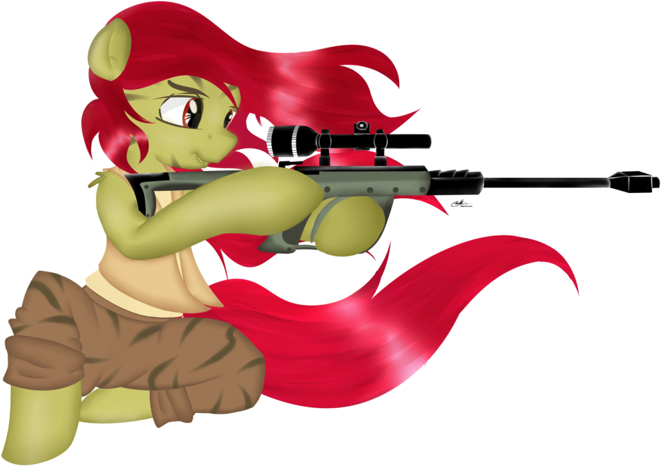 Saddnesspony, Dead Source, Earth Pony, Female, Gun, - Cartoon (957x676), Png Download