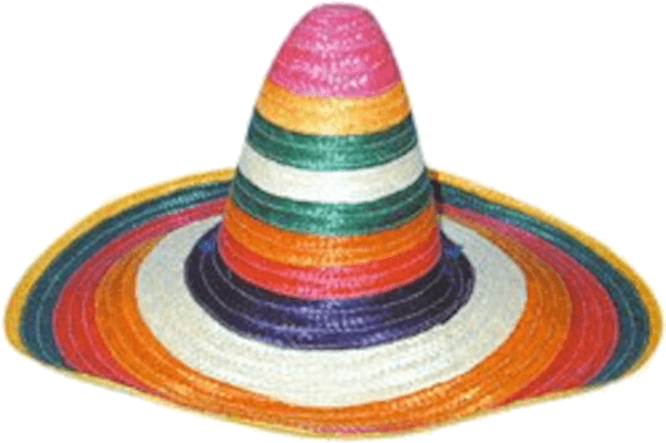 Mexican Sombrero - Fancy Dress Hats (600x951), Png Download
