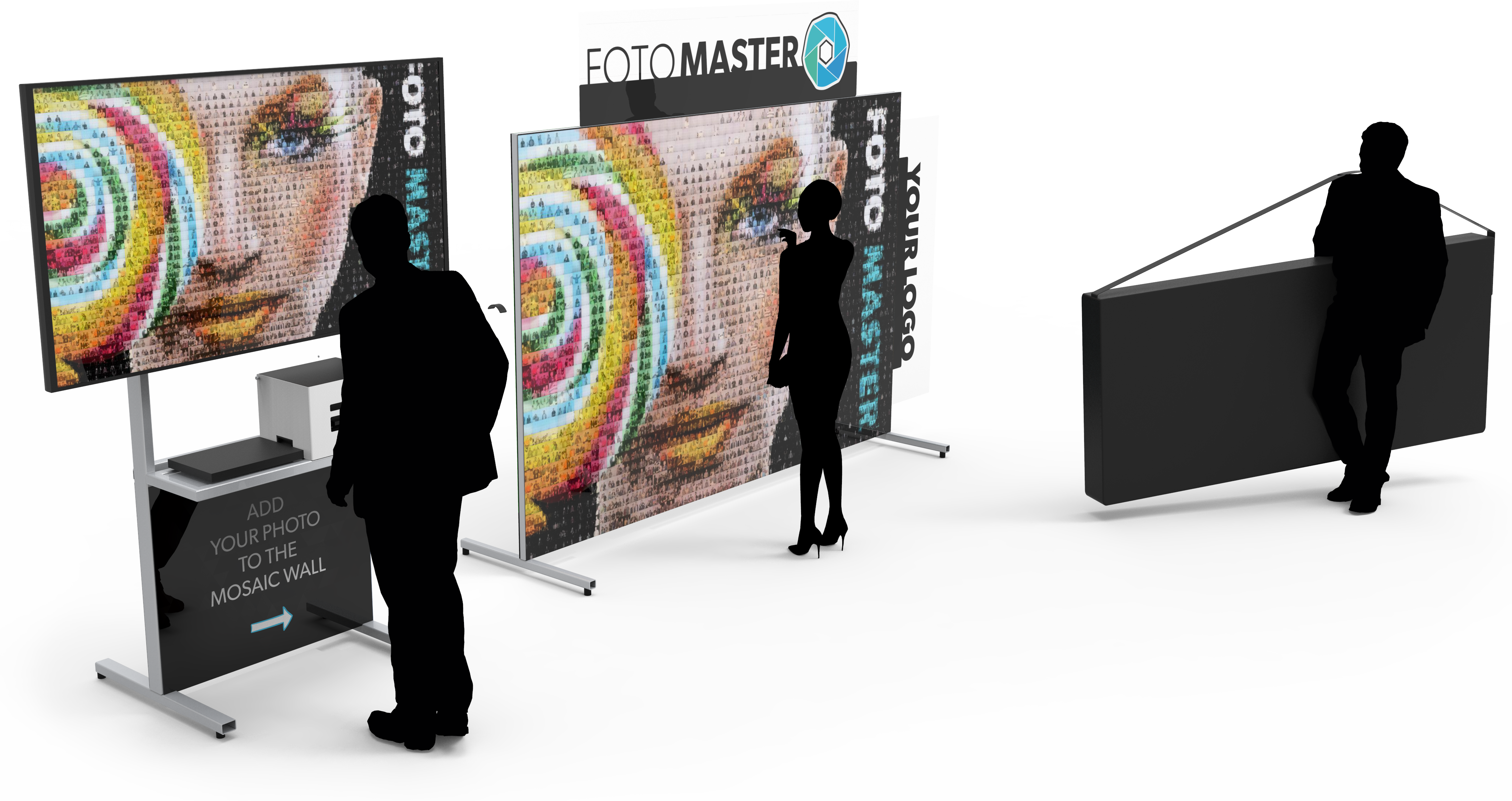 Photo Mosaic Wall We Are In It Together Foto Master (4445x2355), Png Download