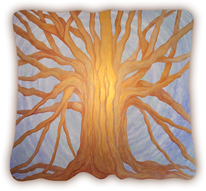 Golden Lifetree Is A Worldwide Non-profit Art Project - Carving (660x613), Png Download