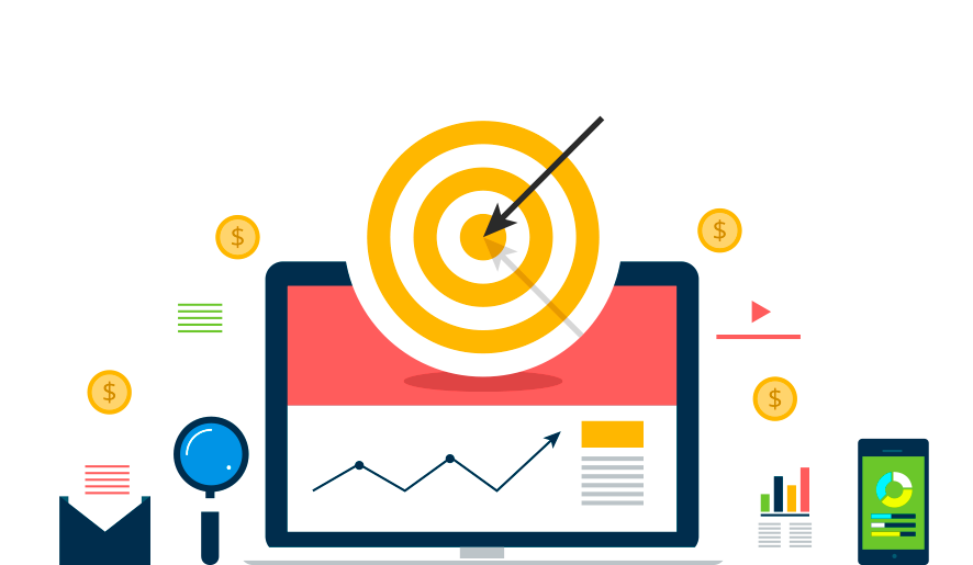 Online Marketing Clipart E Marketing - Publico Alvo Agencia De Viagens (886x515), Png Download