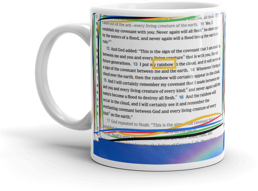 Rainbow Covenant Mug - Beer Stein (1000x1000), Png Download