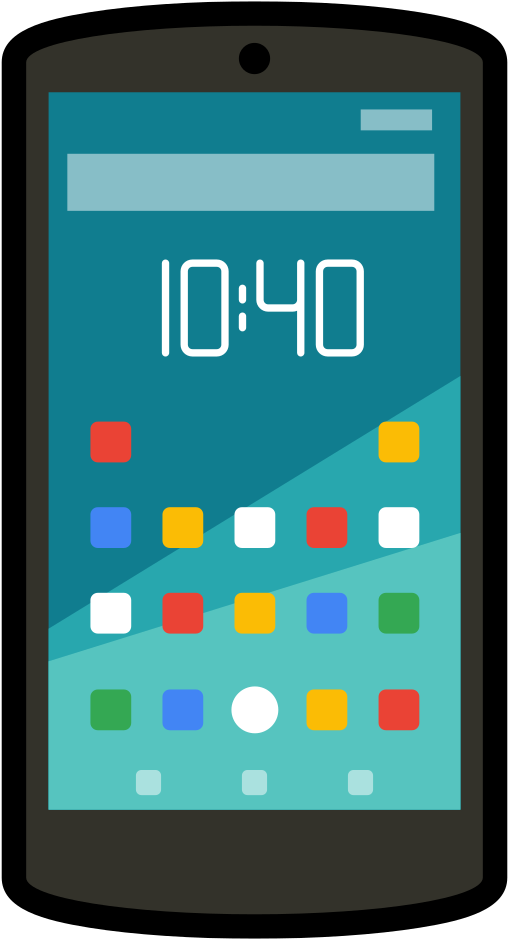 Smart Phone Cartoon Png (547x1000), Png Download