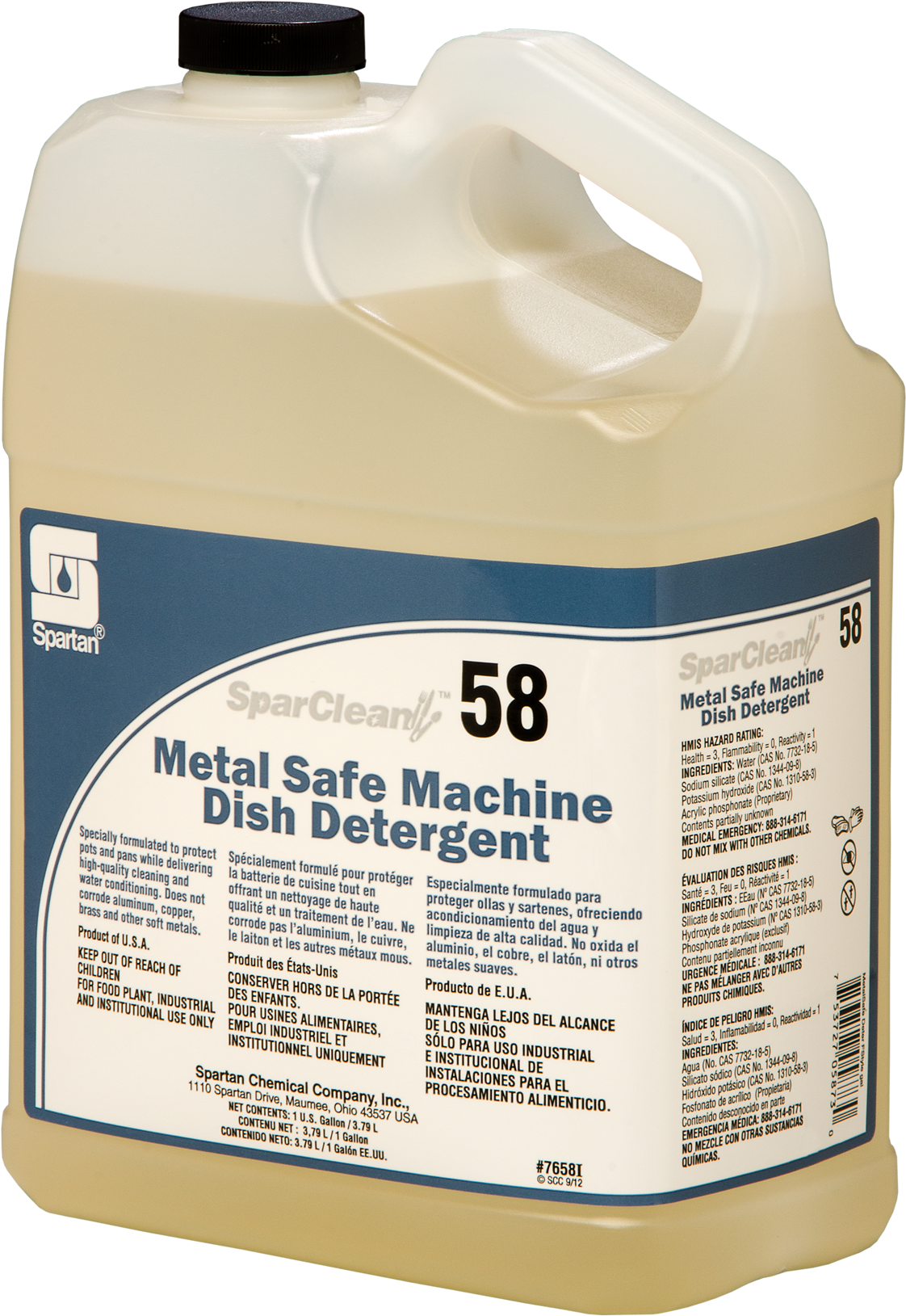 765804i Sparclean Metal Safe Machine Dish Detergent (1346x1885), Png Download