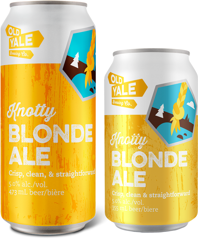 Old Yale Brewing - Blonde Can Beer (889x1024), Png Download