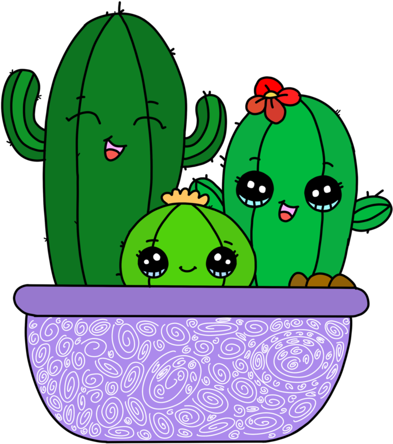 Cute Cactus Png (894x894), Png Download