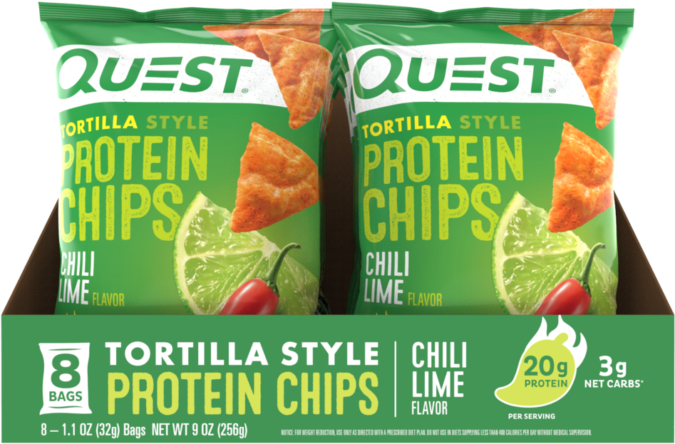 Chili Lime Tortilla Style Protein Chips - Potato Chip (1000x1282), Png Download