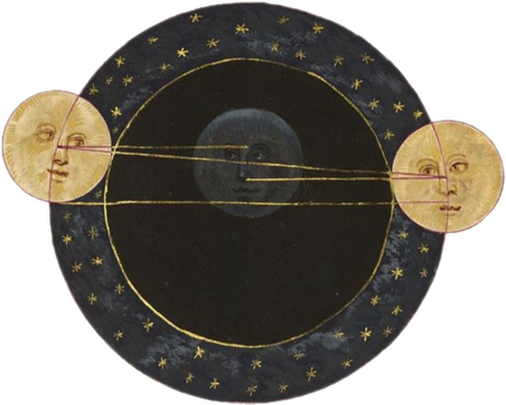 Moon Sun Space Aesthetic Vintage Png Spaceaesthetic (1024x821), Png Download