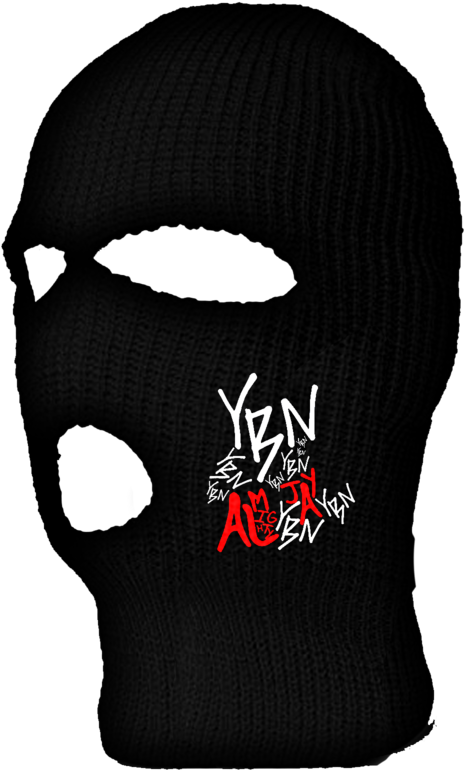 "ybn Szn" Ski Mask (1000x1000), Png Download