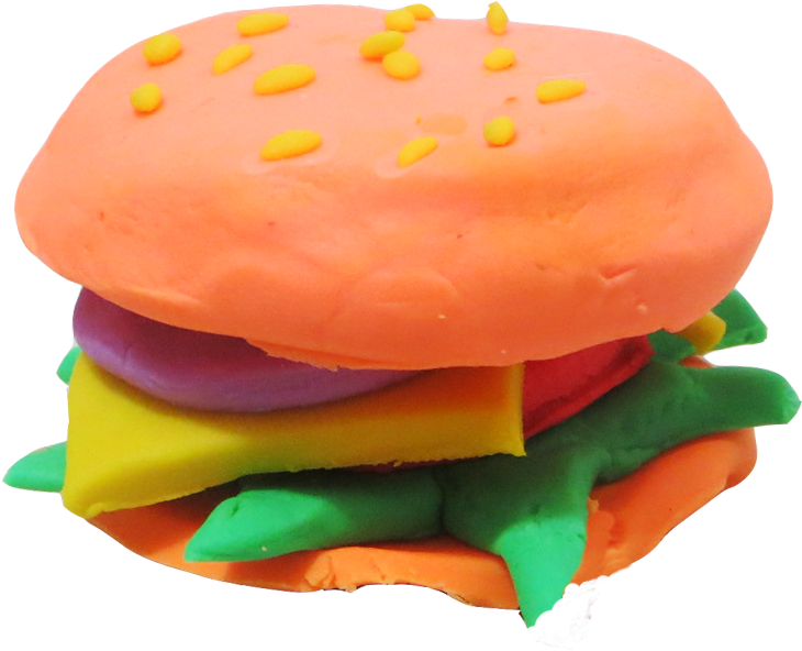 Play Doh Png - Hamburger (838x667), Png Download