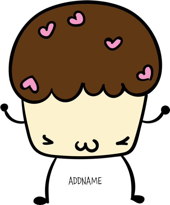 Favorite - Muffin Kawaii (700x700), Png Download