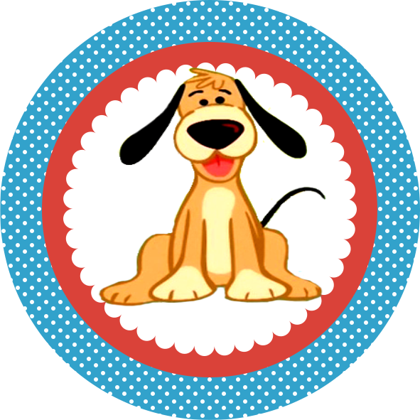 Tag Cachorro Galinha Pintadinha Png, Aniversario 1 - Topper Gallina Pintadita (591x591), Png Download