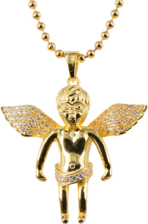 Wholesale High Quality Jewelry Angle Wings Girl Pendant - Necklace (800x800), Png Download