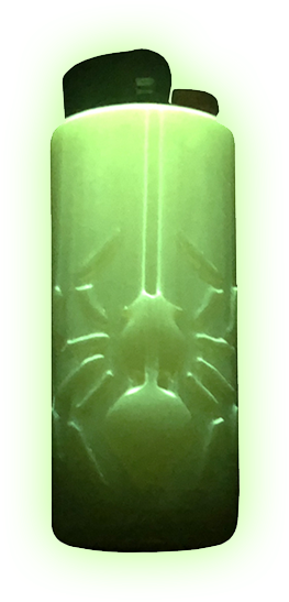 Image Of Orange / Green Glow / Lighter Sleeve - Water Bottle (1000x1000), Png Download