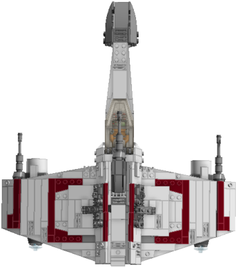 I Used The E Wing From Ffg's X Wing Game As A Reference, - Facade (1024x455), Png Download