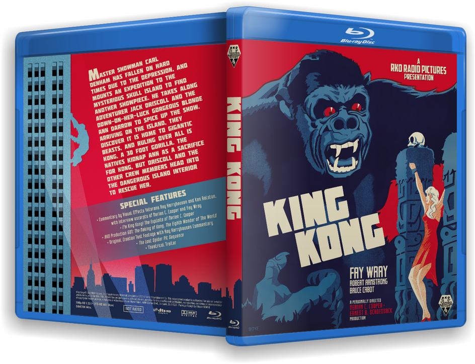 Vmrr - King Kong 1933 Blu Ray Italy (1023x768), Png Download