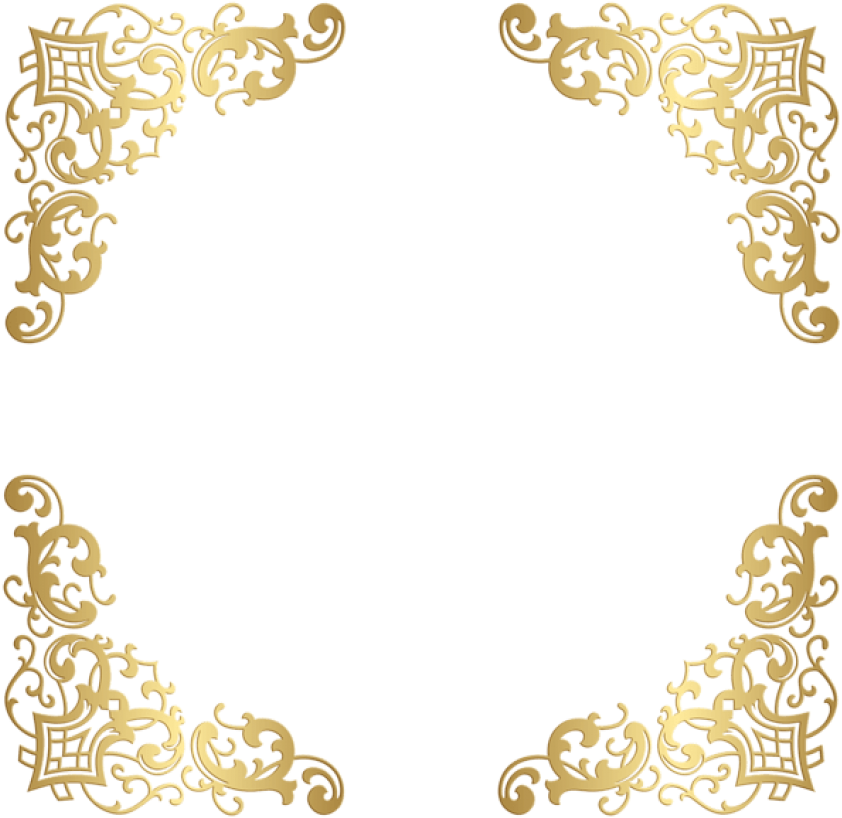 Download Free Png Download Gold Decorative Corners Transparent Gold