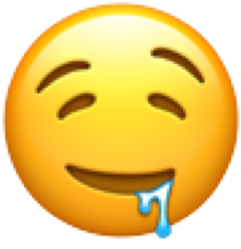 Emoji Sticker - 🤤 Emoji (1024x1024), Png Download