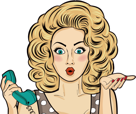 Hairstyles Clipart Pinup - Woman Pop Art Png (640x480), Png Download