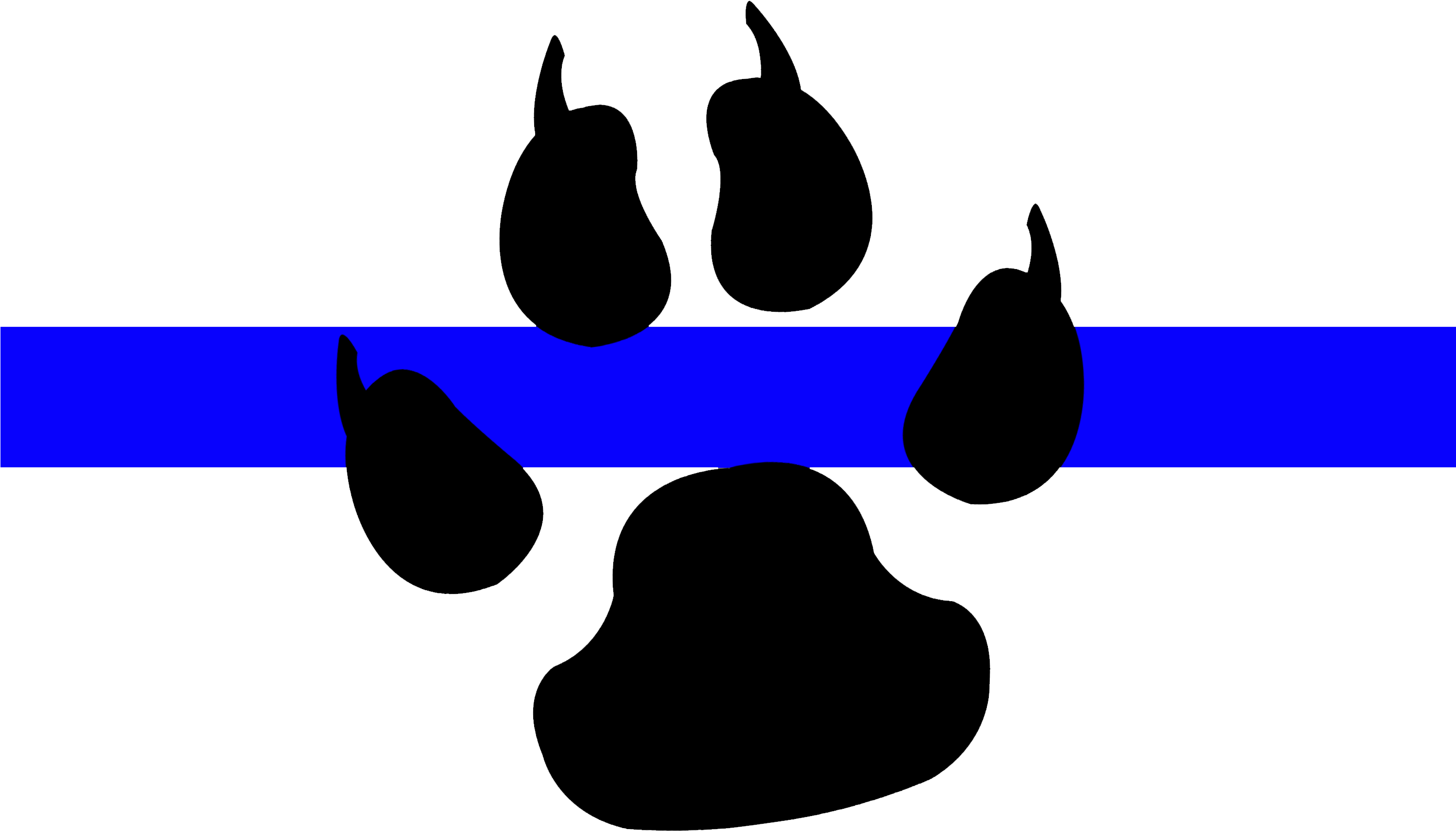 Clip Art Transparent Download Blue Line K Military - Thin Blue Line K9 Logo Transparent (3000x2400), Png Download