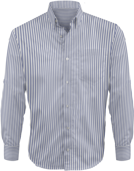 Camisa Manga Larga - Camisa De Vestir De Rayas (600x600), Png Download