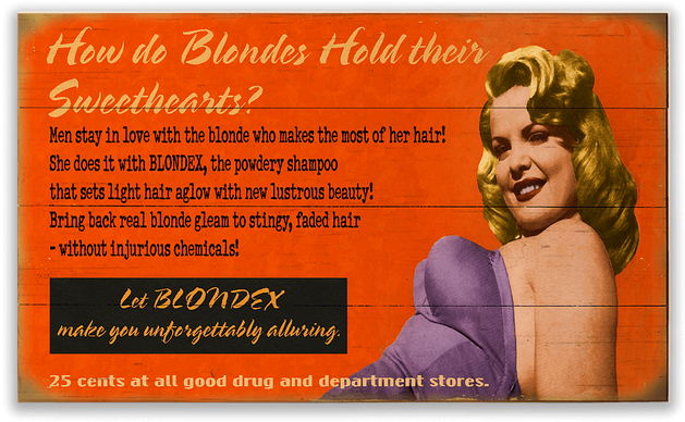 Bleach Blond Pin-up Girl - Flyer (730x730), Png Download