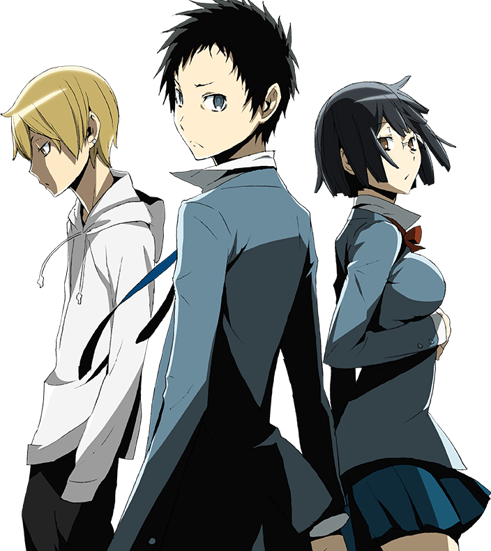 Durarara X2 The Trio - Durarara Mikado Kida Anri (704x790), Png Download