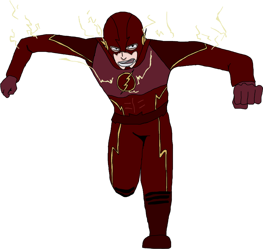 Download The Flash Running Png - Flash Fan Art Transparent - HD ...