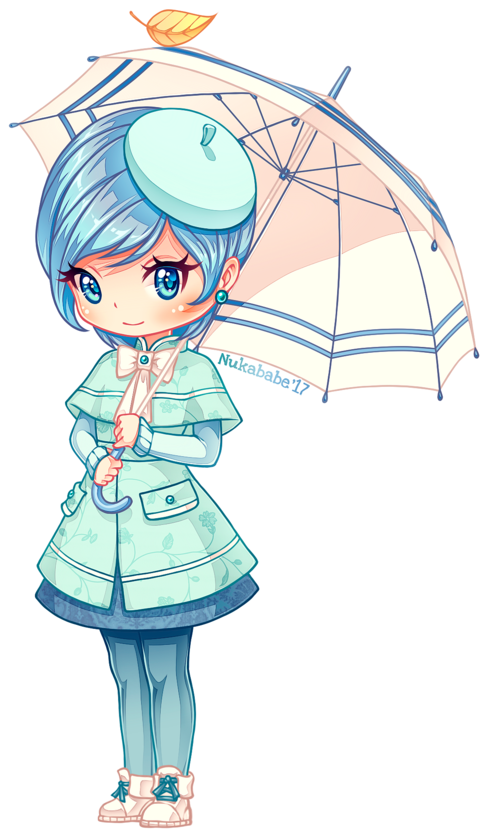 Girl Umbrella Transparent Png - Cartoon (600x885), Png Download
