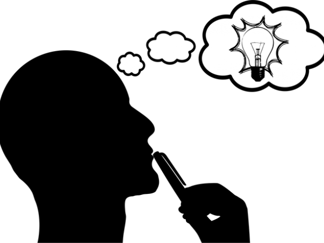 Light Bulb Clipart Critical Thinking - Thinking Clipart Transparent (640x480), Png Download