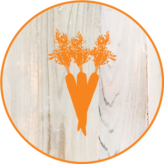 Carrots Wood Button - Circle (864x864), Png Download
