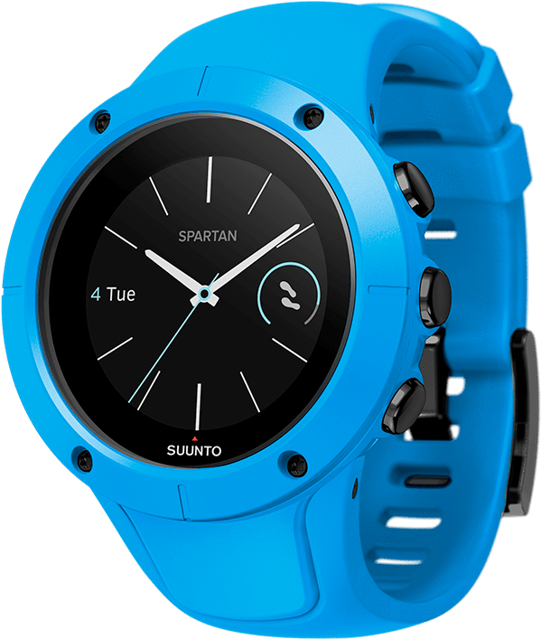 300200 Blue Suunto Spartan Trainer Watch Blue - Suunto Spartan Trainer Blue (800x800), Png Download