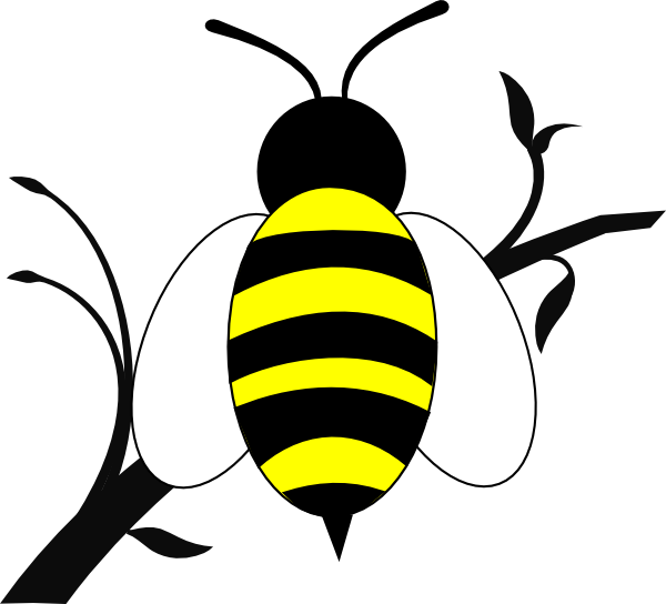 Small - Bumble Bee Clip Art (600x544), Png Download