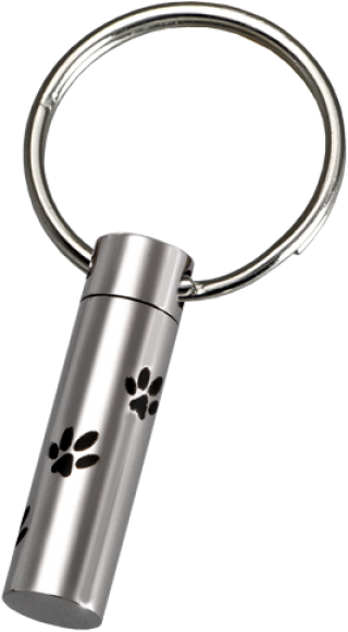 Stainless Steel Paw Prints Pet Key Ring - Keychain (600x600), Png Download