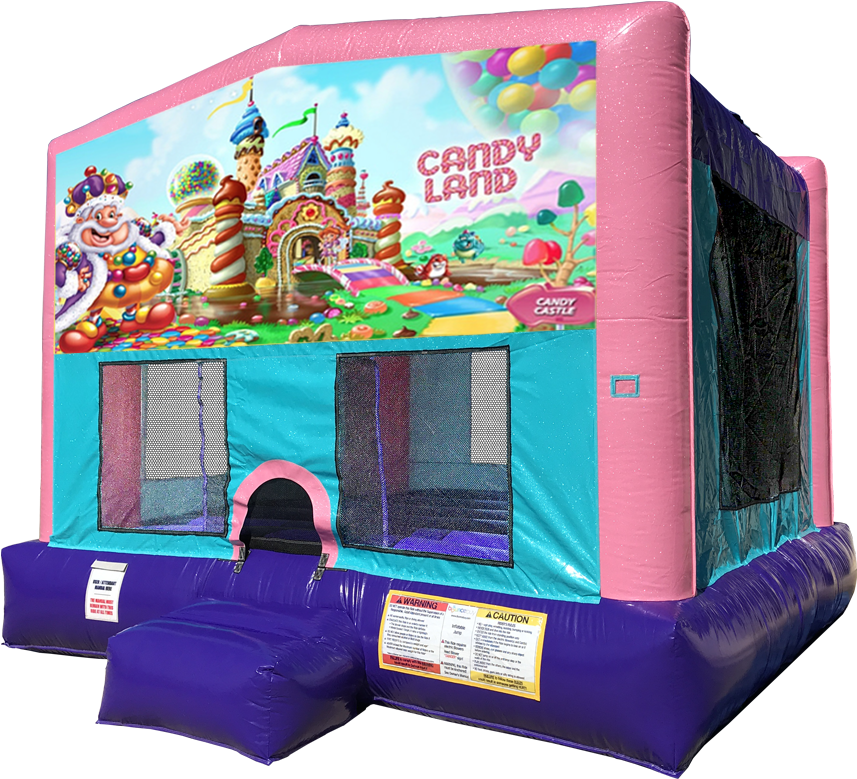Candy Land Sparkly Pink Bounce House Rentals In Austin - Lol Surprise Bounce House (864x792), Png Download