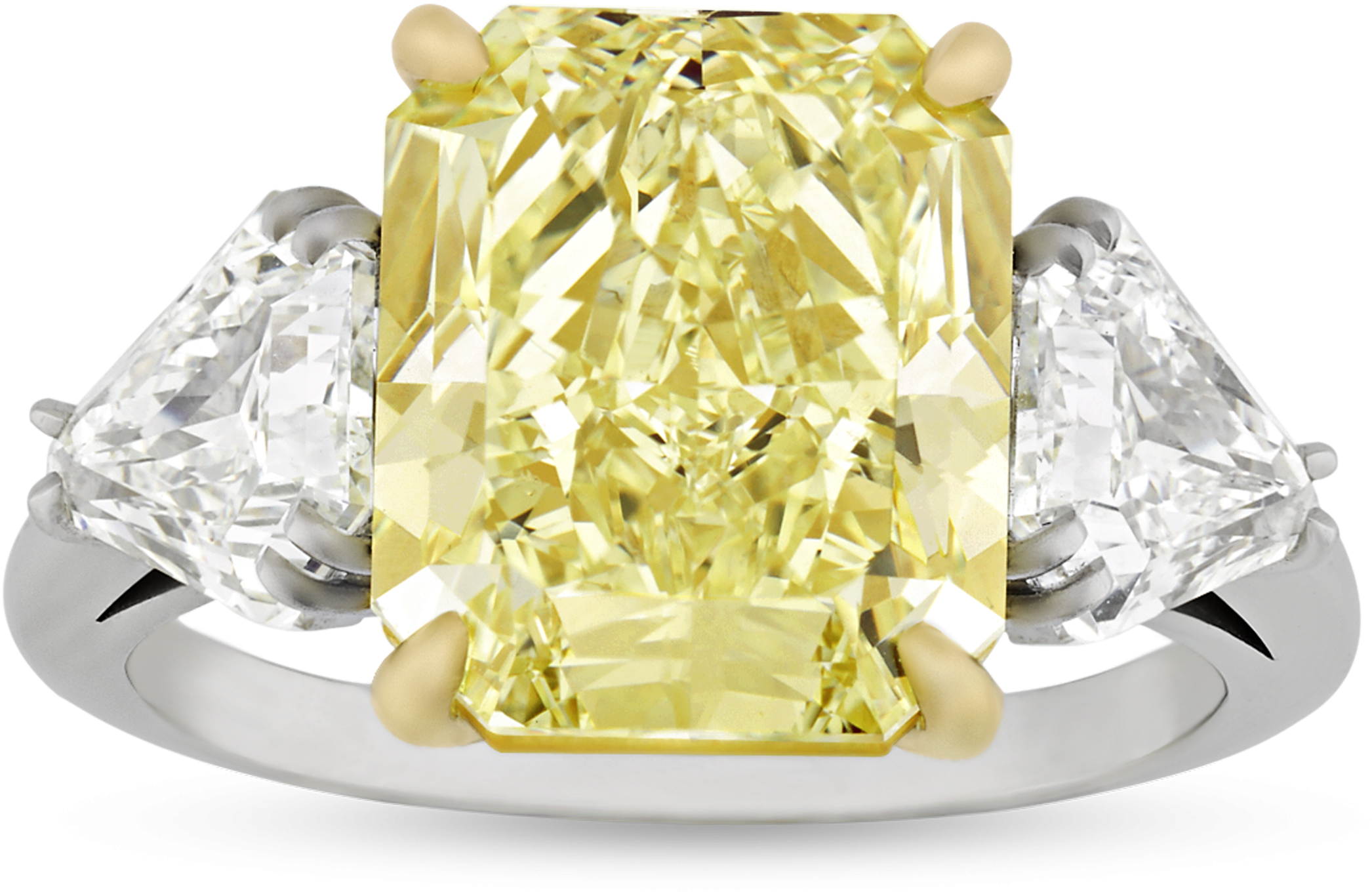 Fancy Yellow Diamond Ring, - Engagement Ring (2500x2000), Png Download
