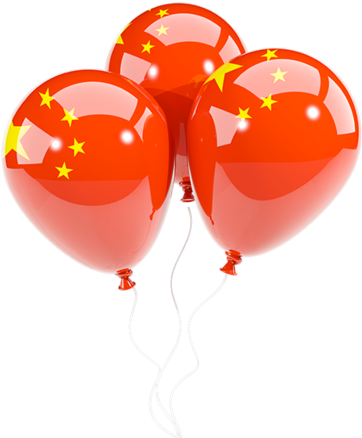 Illustration Of Flag Of China - Philippine Flag Balloons Png (640x480), Png Download