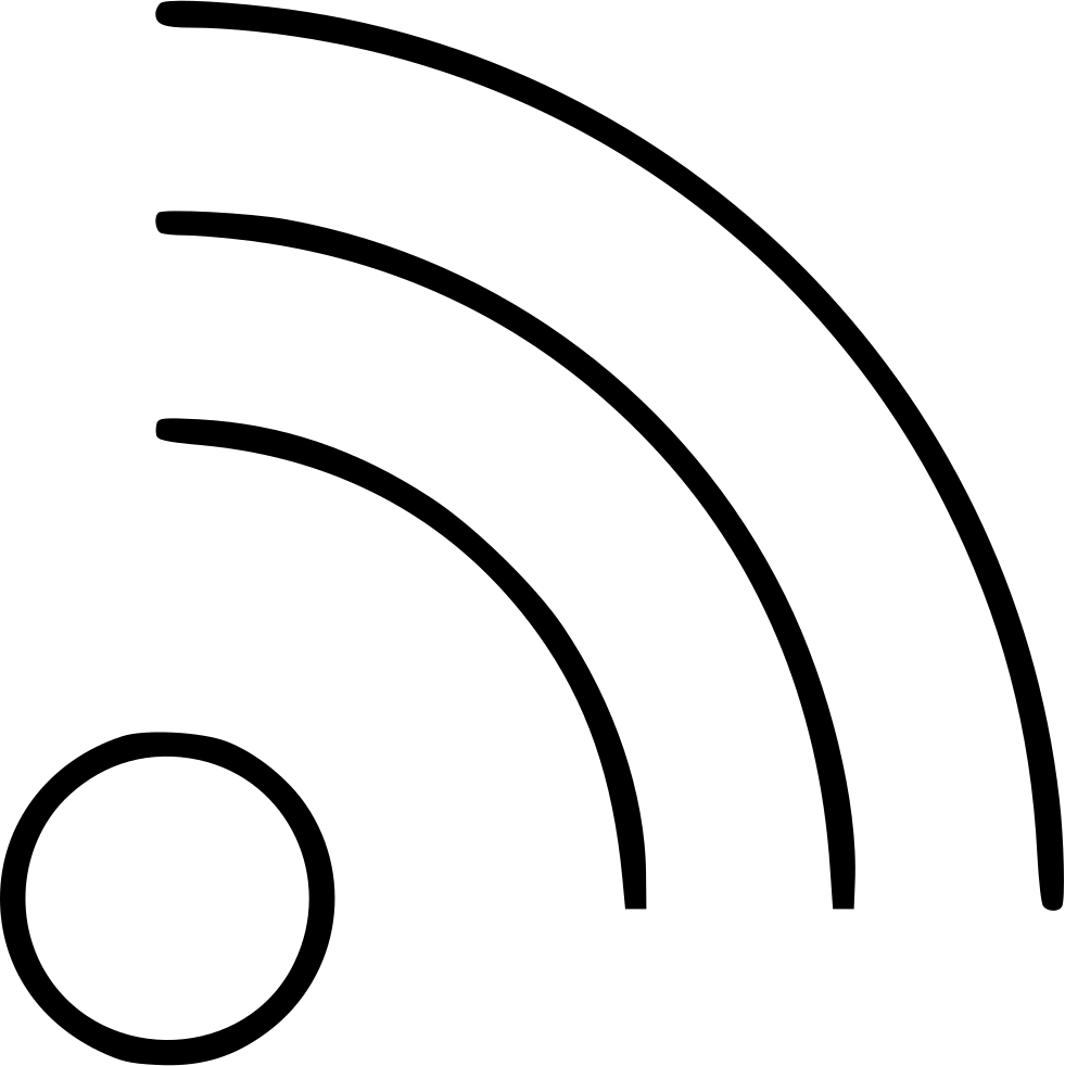 Wifi Signal Comments - Line Art (981x982), Png Download