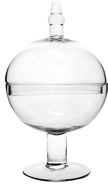 16 Inch Tall Clear Apothecary Jar Candy Buffet Container - Snifter (800x800), Png Download