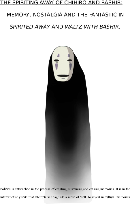 Docx - Spirited Away No Face (595x842), Png Download