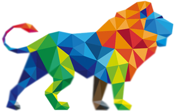 Di Sana Perlu Cara Membuat Desain Grafis Tentang Layang-layang - Lion Polygon (1000x750), Png Download