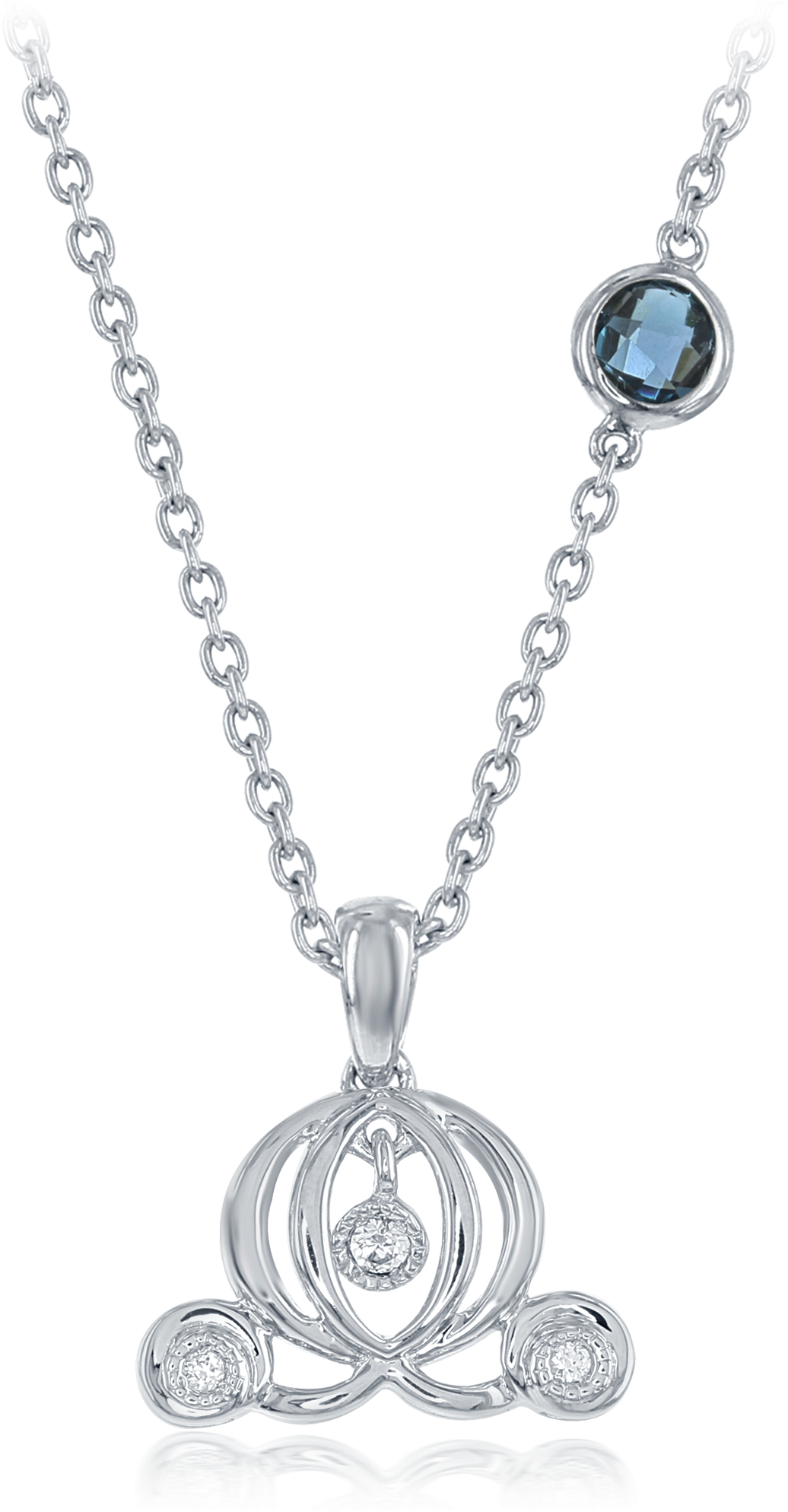 Disney Enchanted Cinderella Carriage - Necklace (2000x2000), Png Download