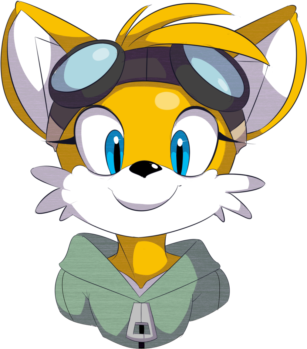 Tails Stupid Cute Face - Cartoon (1174x1225), Png Download