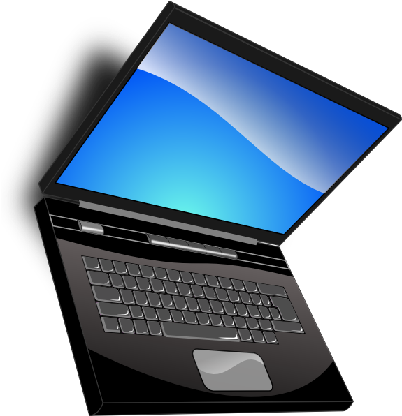 Laptop Clip Art (582x595), Png Download