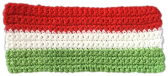 Flag Of Hungary - Crochet (768x403), Png Download