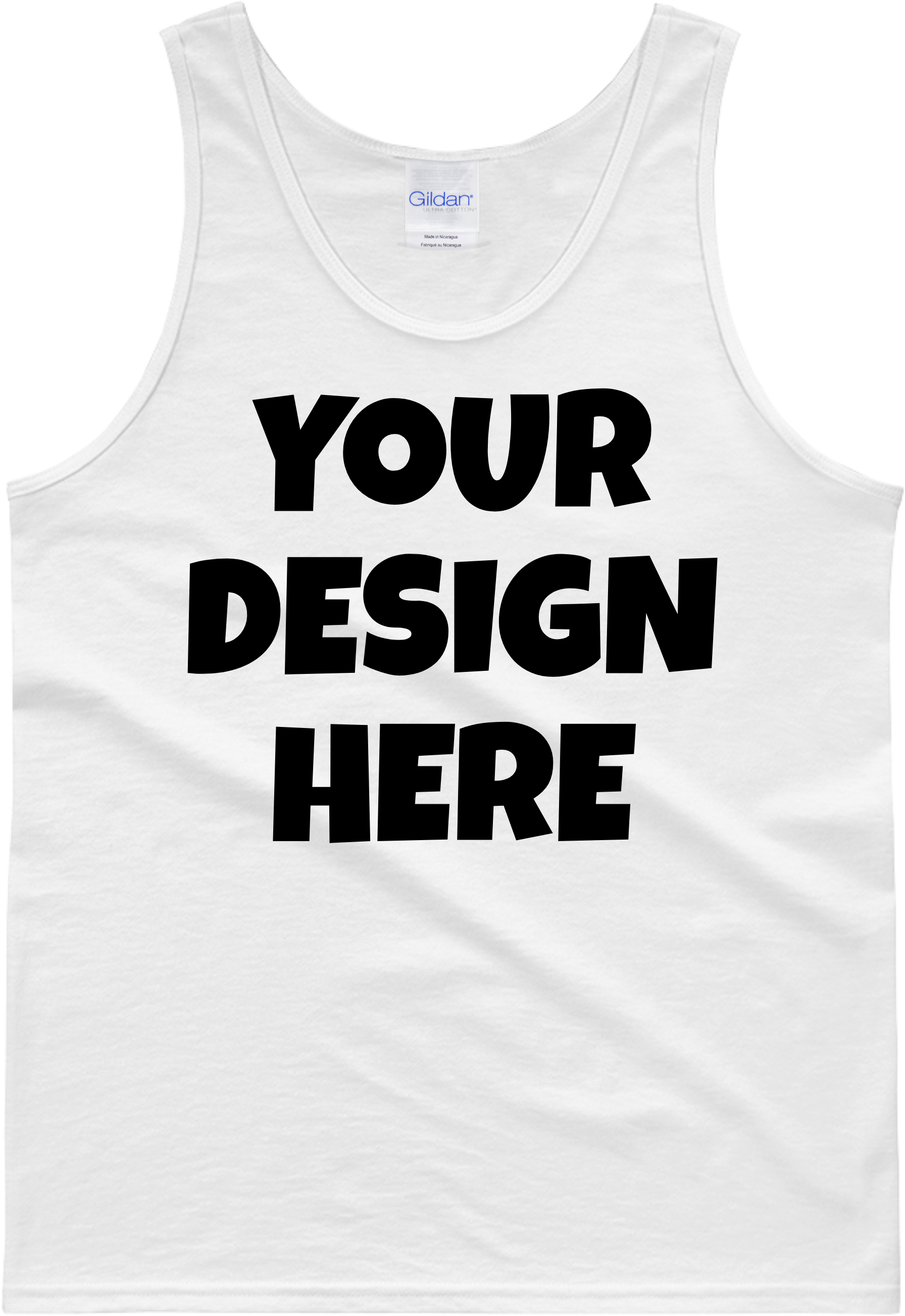 Gildan 2200 Adult Tank Top Mockups - Active Tank (3000x3000), Png Download