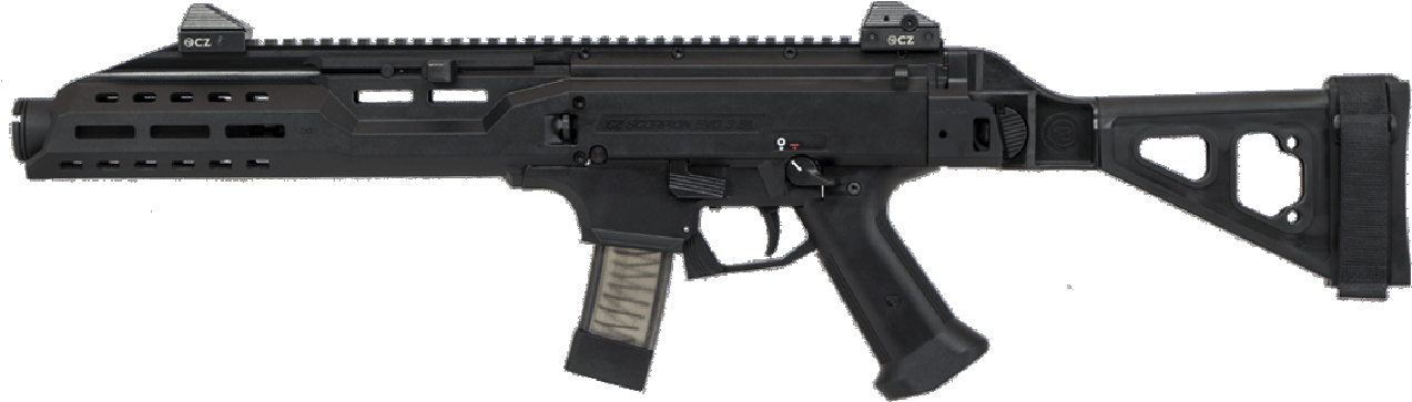 Cz 91354 Scorpion Evo 3 S1 With Flash Can Ar Pistol - Cz Scorpion (1300x395), Png Download